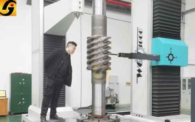 來圖定制多頭大模數蝸輪蝸桿副尼曼齒型